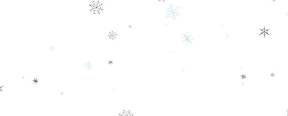 Falling snow at night. Bokeh lights