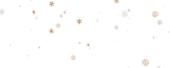 Snowflakes Falling On Snow - Winter Banner