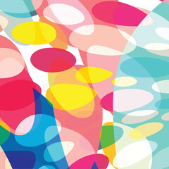 Pattern, background. Color bubbles, circles. Vector.