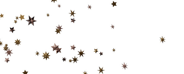 Glossy 3D Christmas star icon. Design element for holidays.