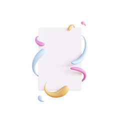 3d rendering SNS, Social media service, influencer background