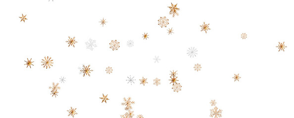 Falling snow at night. Bokeh lights