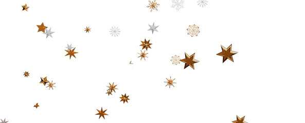 Glossy 3D Christmas star icon. Design element for holidays.