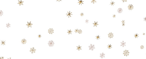 Snowflakes Falling On Snow - Winter Banner