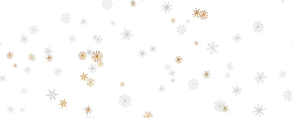 Snowflakes Falling On Snow - Winter Banner