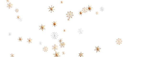 Christmas Card - Snowflakes Of Paper In Frame