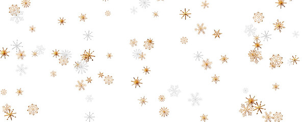 Falling snow at night. Bokeh lights