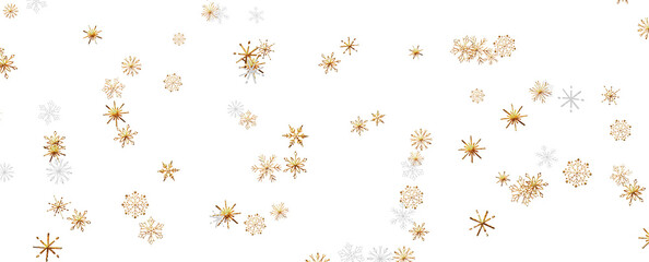 Falling snow at night. Bokeh lights