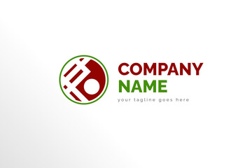 Simple Modern Trading Company Logo Illustration for your Business, Company, Brand, and Many More. In Red and green color. Ready To Use Template