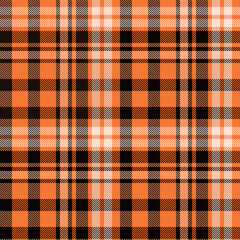 Seamless tartan plaid pattern in Orange Color.
