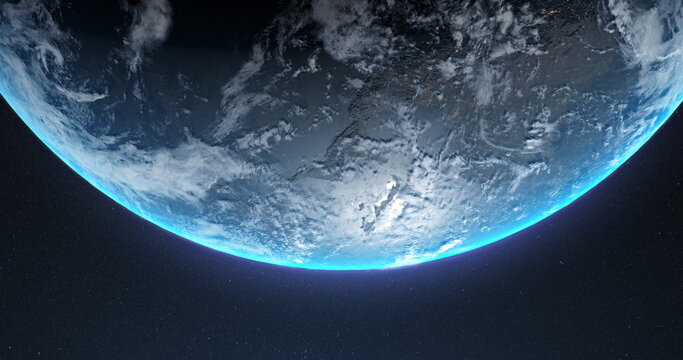 Image Of Satellite Photo Of Earth Visible From Space