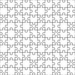 Jigsaw puzzle template puzzle seamless pattern vector.
