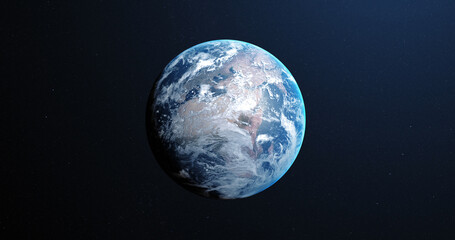 Image of satellite photo of earth visible from space