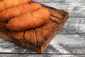 Pie, meat pie on a wooden white background