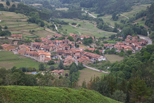 Village of Carmona, Cantabria, Spain