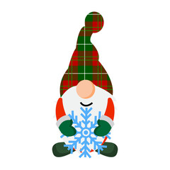 Vector Illustration Christmas Gnome