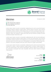 Creative and modern letterhead design template