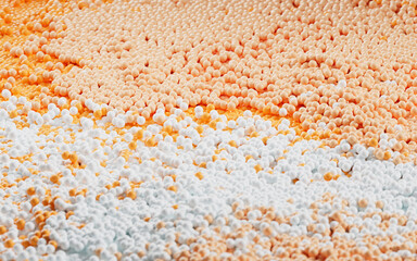 Density balls, abstract geometric background, 3d rendering.