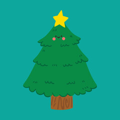 Fototapeta premium flat design with christmas theme