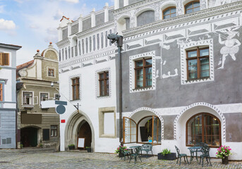 Beautiful house in Cesky Krumlov. Czech Republic