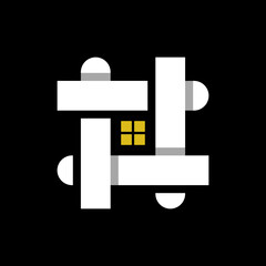 House logo with Windows and Hashtag symbol.