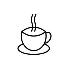 Coffee cup line icon