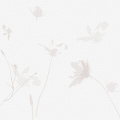 Delicate watercolor botanical digital paper floral background in soft basic nude beige tones - 537309978