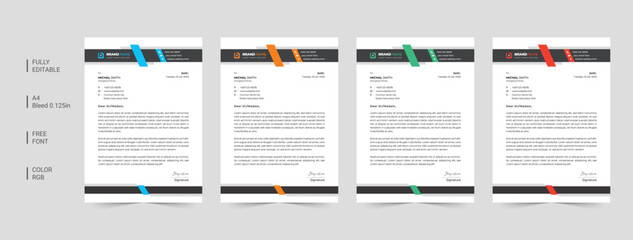 Corporate Business Letterhead  Pad Design