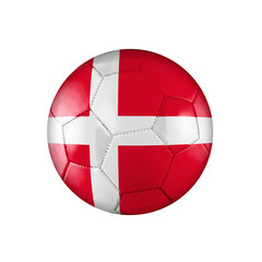 Soccer football ball with the countries flag.