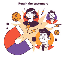 Retain your customers. Effective management and marketing strategy
