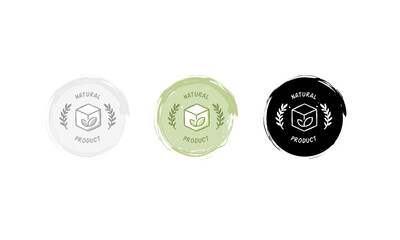 100% Natural Product Icon.