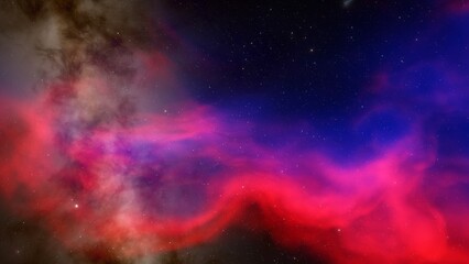 Fototapeta na wymiar Deep space nebula with stars. Bright and vibrant Multicolor Star field Infinite space outer space background with nebulas and stars. Star clusters, nebula outer space background 3d render 