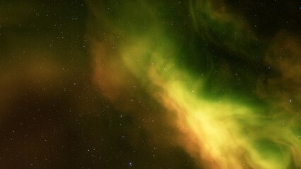 Deep space nebula with stars. Bright and vibrant Multicolor Star field Infinite space outer space background with nebulas and stars. Star clusters, nebula outer space background 3d render
