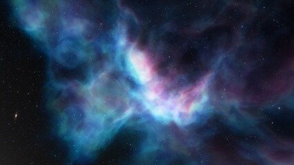 Obraz premium Space nebula, for use with projects on science, research, and education. Illustration 