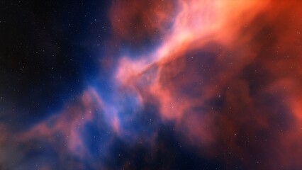 Space nebula, for use with projects on science, research, and education. Illustration
