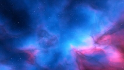 Deep space nebula with stars. Bright and vibrant Multicolor Starfield Infinite space outer space background with nebulas and stars. Star clusters, nebula outer space background 3d render
