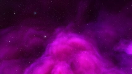 Deep space nebula with stars. Bright and vibrant Multicolor Starfield Infinite space outer space background with nebulas and stars. Star clusters, nebula outer space background 3d render
