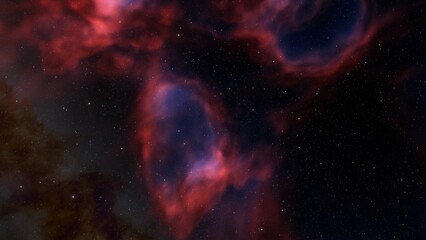 nebula gas cloud in deep outer space

