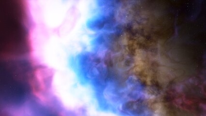 nebula gas cloud in deep outer space
