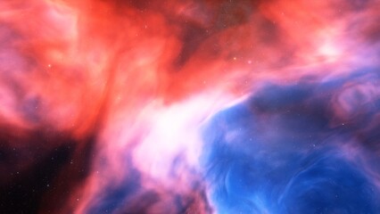 Obraz na płótnie Canvas Cosmic background with a nebula and stars 