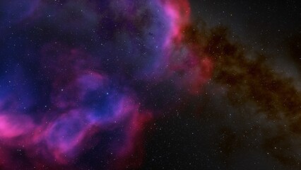 Fototapeta na wymiar Night sky - Universe filled with stars, nebula and galaxy 