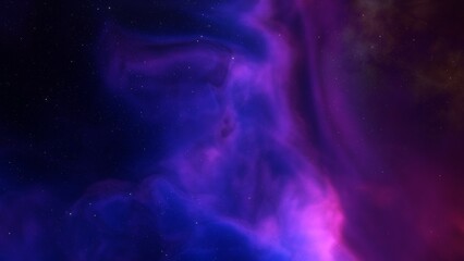 Naklejka na ściany i meble Space background with realistic nebula and shining stars. Colorful cosmos with stardust and milky way. Magic color galaxy. Infinite universe and starry night. 3d render 