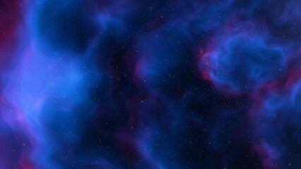 Naklejka na ściany i meble nebula gas cloud in deep outer space, science fiction illustration, colorful space background with stars 3d render