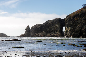 Famous La Push beach in Washington from Twilight saga
