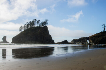 Famous La Push beach in Washington from Twilight saga