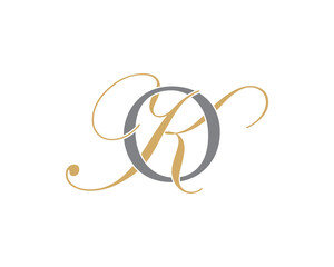 Letter O and K Logo Icon 001