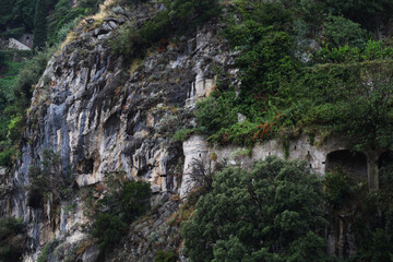 The Valley of the Dragona torrent in Atrani, Italy