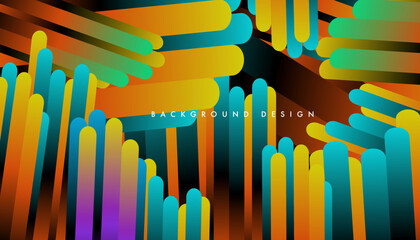 Modern Stripes colorful background futuristic concept illustration