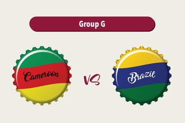 Cameroon VS Brazil Soccer Scoreboard