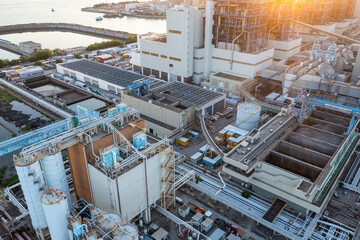 Power station in Lamma Island of Hong Kong